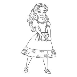 Perfect Princess Isabel Coloring Pages Elena Of Book Videos For Kids