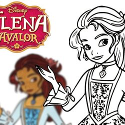 Peerless Disney Elena Of Princess Isabel Coloring Pages Learning For