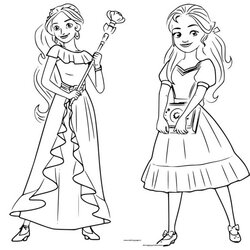 Legit Printable Elena Of Coloring Pages Isabel And