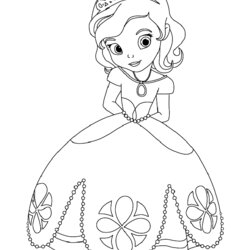 Admirable Image Of Princess Sofia Disney To Print And Color The First Coloring Princes Pages Simple Kids
