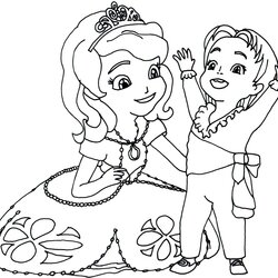 Outstanding Sofia The First Coloring Pages Page With Baby James