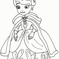 Marvelous Sofia The First Coloring Pages Home Colouring Popular