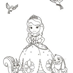 Wizard Sofia The First Coloring Pages For Girls To Print Free No