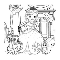 Magnificent Free Coloring Pages Of Princess Sofia Disney The First Kids Princes Color Printable Print Cartoon