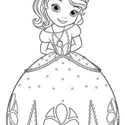 High Quality Sofia The Coloring Pages Princess Disney First Printable Book Gratis Sophia Drawings Choose