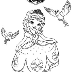 Champion Free Printable Sofia The First Coloring Pages Color Sheets Robin Kids Princess Mia Print Disney