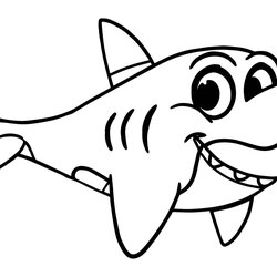 Marvelous Shark Pictures To Coloring Pages For Children Sharks