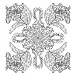 Flower Coloring Pages For Adults Best Kids Flowers Adult Exotic Page