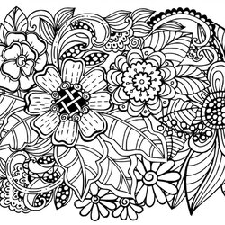 Super Free Printable Adult Coloring Pages Patterns Flowers Beau Motif Potter