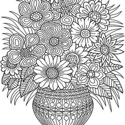 Preeminent Get This Adult Coloring Pages Patterns Flowers Free Printable Fit