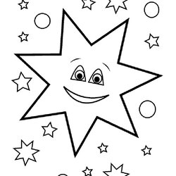 Star Coloring Pages For Printable Free