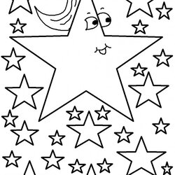 Magnificent Free Printable Star Coloring Pages For Kids Stars Page