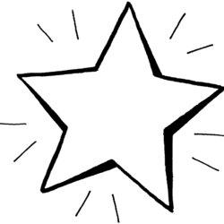 Fine Free Star Coloring Pages Printable Bright Page