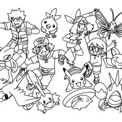 Sublime Pokemon Group Coloring Pages Home