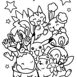 Wonderful Pokemon Coloring Pages Join Your Favorite On An Adventure Characters Page