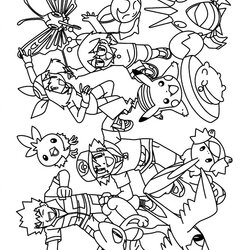 The Highest Quality Pokemon Coloring Pages Join Your Favorite On An Adventure Advanced Group Characters
