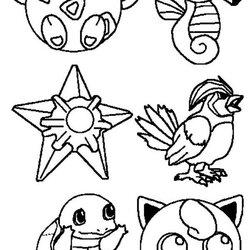 Spiffing Pokemon Characters Coloring Pages Bulk Color