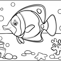 High Quality Printable Coloring Pages For Kids Sea Creatures Navigation