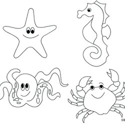 Out Of This World Deep Sea Creatures Coloring Pages At Free Download Animals Ocean Underwater Animal Life