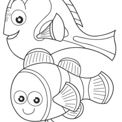 Admirable Dory Coloring Pages Best For Kids Finding Printable Drawing Sheets Page