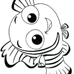 Baby Dory Coloring Pages At Free Printable Finding Squirt Outline Color Kids Drawing Print Characters