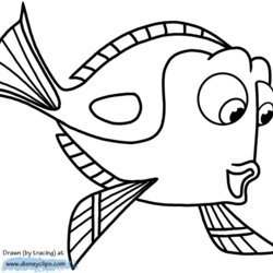 Finding Dory Coloring Pages Disney Printable Marlin Book Hank Popular