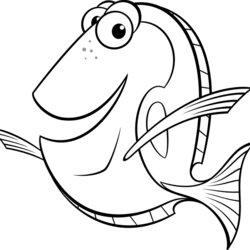 Matchless Dory Coloring Pages Best For Kids Finding Baby Disney Template Fish Page