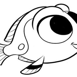 The Highest Quality Coloring Pages Printable Baby Dory Drawing