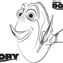 Peerless Dory Coloring Pages Best For Kids Sheet