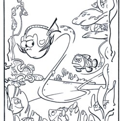 Smashing Dory Coloring Pages Best For Kids Advertisement Page
