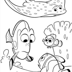 Perfect Kids Fun Coloring Pages Of Finding Dory Width