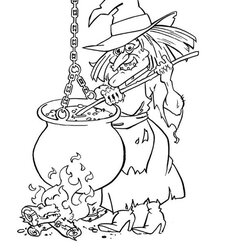 Free Printable Witch Coloring Pages For Kids Page
