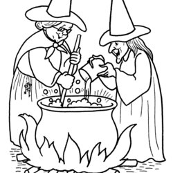 Superlative Halloween Witch Coloring Pictures Disney Pages