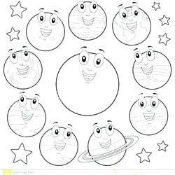Outstanding Solar System Coloring Pages At Free Download Printable Kindergarten Color Planets Power Eclipse