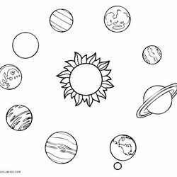 Excellent Printable Solar System Coloring Pages For Kids The
