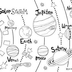 Printable Solar System Coloring Page Free Pages