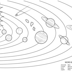 Terrific Free Printable Solar System Coloring Pages For Kids Sketch Page Template