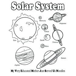 Brilliant Free Printable Solar System Coloring Pages For Kids Sketch Page