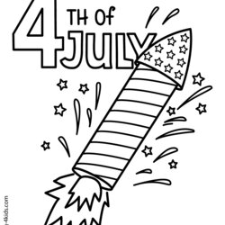 Outstanding Th Of July Coloring Page Printable Independence Pages Kids Drawing Print Fireworks Fourth Sheets