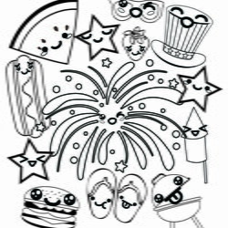 Superb Fourth Of July Coloring Pages Scaled