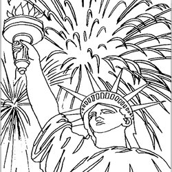 Champion Fourth Of July Coloring Pages Independence Freedom Kids Declaration Color Printable Drawing Print