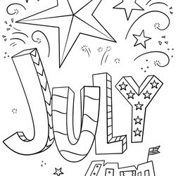 The Highest Quality July Doodle Independence Day Coloring Page Printable Pages Kids Print Fourth Sheets Color