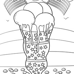 The Happy Of July Coloring Pages Preschool