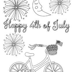 Terrific Free Printable Fourth Of July Coloring Pages Designs Print Link Click Size