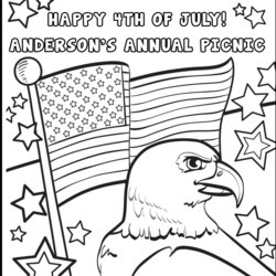 Of July Personalized Coloring Page Editable Queen Theme Pages Bless God America Fourth Sheets Kids Printable