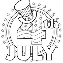 Fine Free Easy To Print Of July Coloring Pages Fourth Hat Min