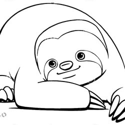 Champion Sloth Coloring Pages Cute Have Rest Free Printable Kids Color Print