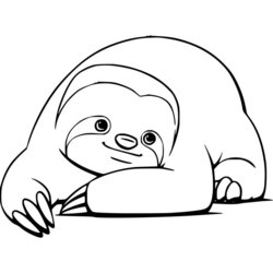 Supreme Sloth Coloring Pages Free To Print Toed Cute