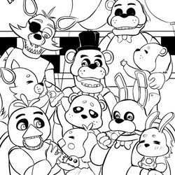 Supreme Five Nights At Coloring Pages Awesome Foxy Charity Closed