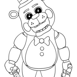 Eminent Five Nights At Free Colouring Pages Coloring Print Cute